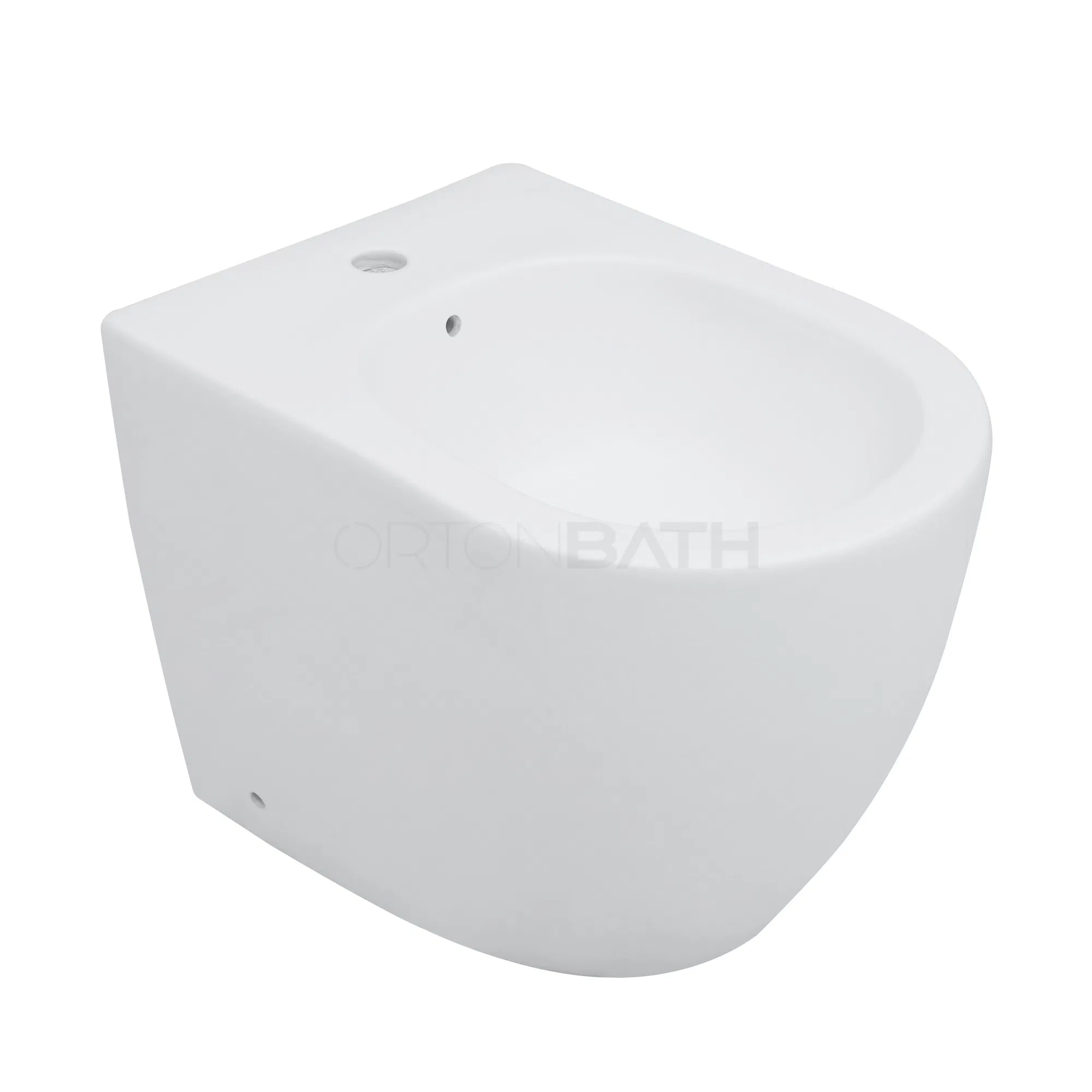 Ortonbath Europe Round Bowl Floor Mounted Single Tap Holes Toilette Bidet Hospital Elder Lady Care One Piece Ceramic Wc Toilet Bidet Special Care Bidet