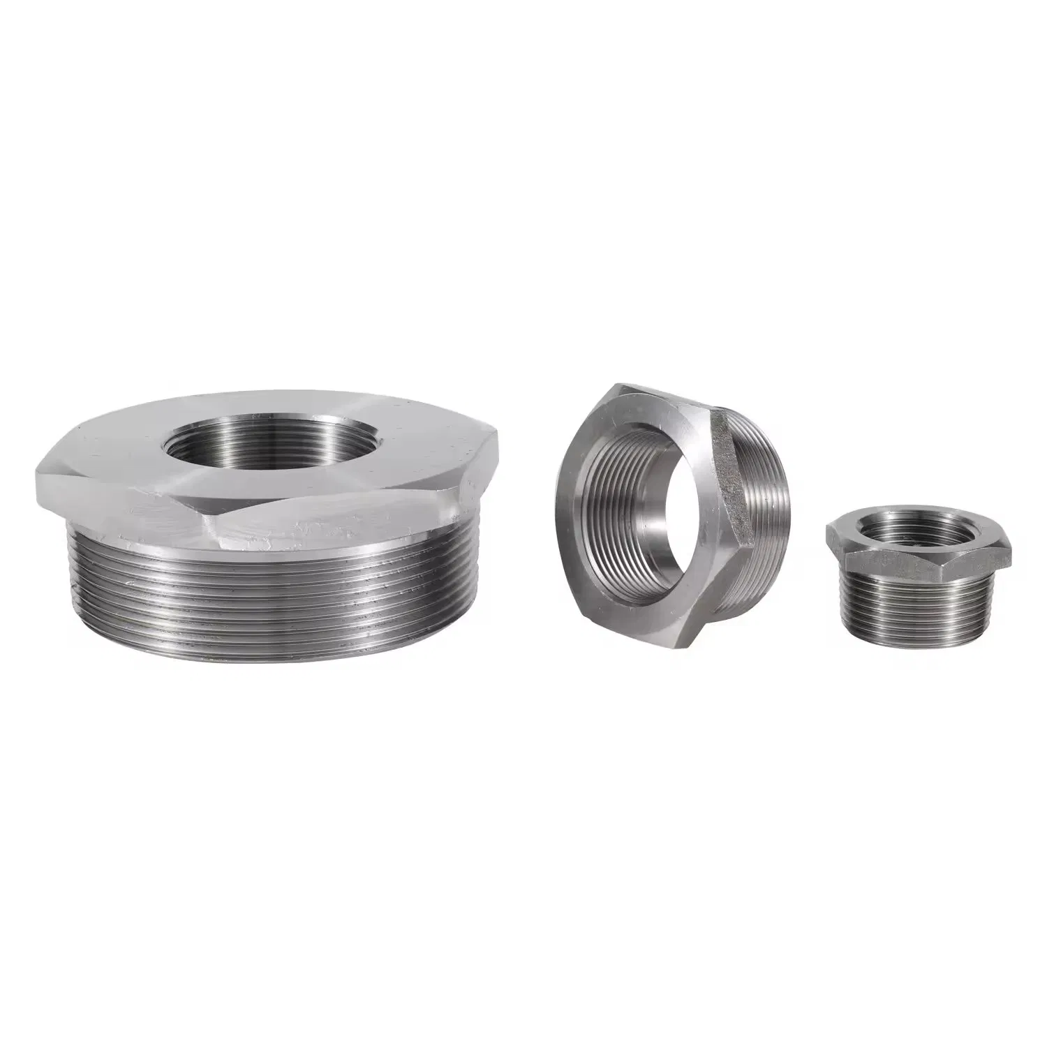 3" NPT 9000 Female Male Thread NPT Forged Hex Bush Stainless Steel Threaded Bushing