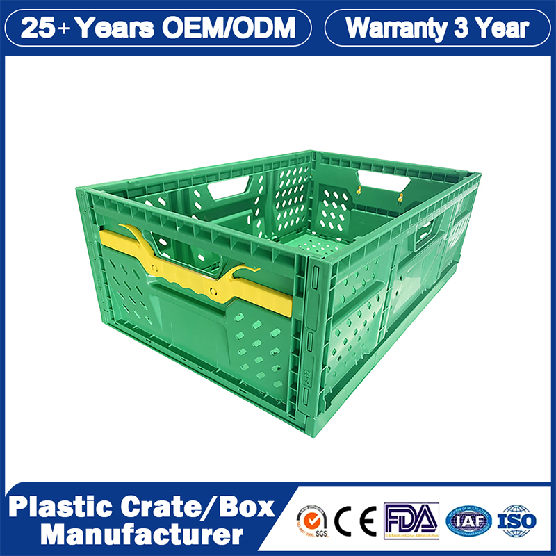 Nestable Plastic Moving/Tote Crate Small PP Plastic Storage/EU Auto Parts/Logistics/Turnover Boxes Larvae Farming Tray Automated Storage Container