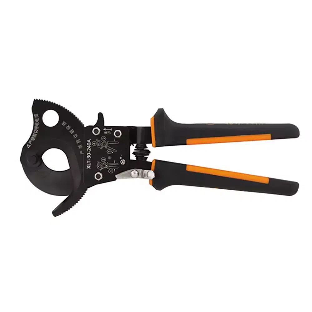 Hand Tool Cutting Manual Cable Cutter, 275mm Ratchet Cable Cutter