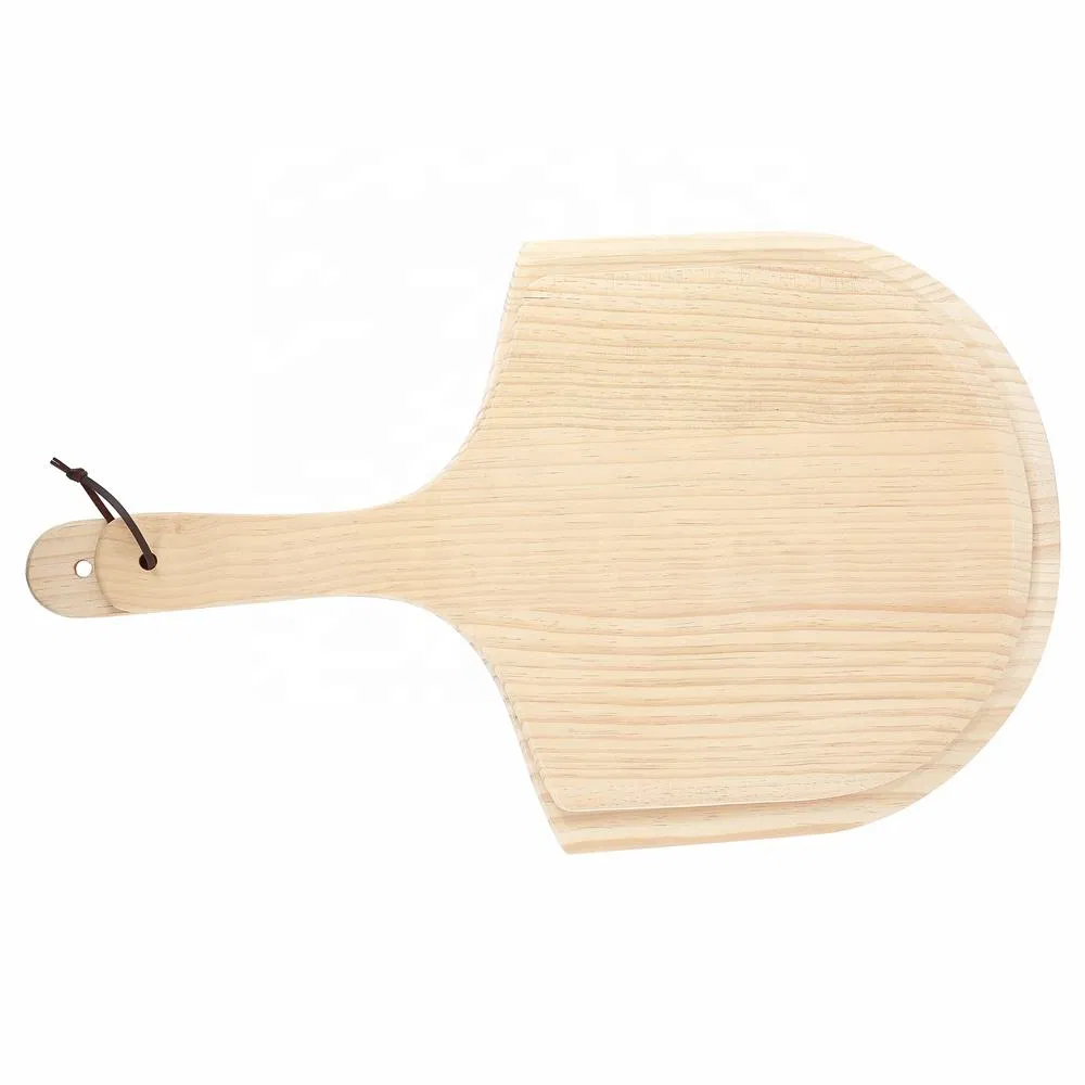 Durable 12" Pine Wood Pizza Peel with 1mm Thickness