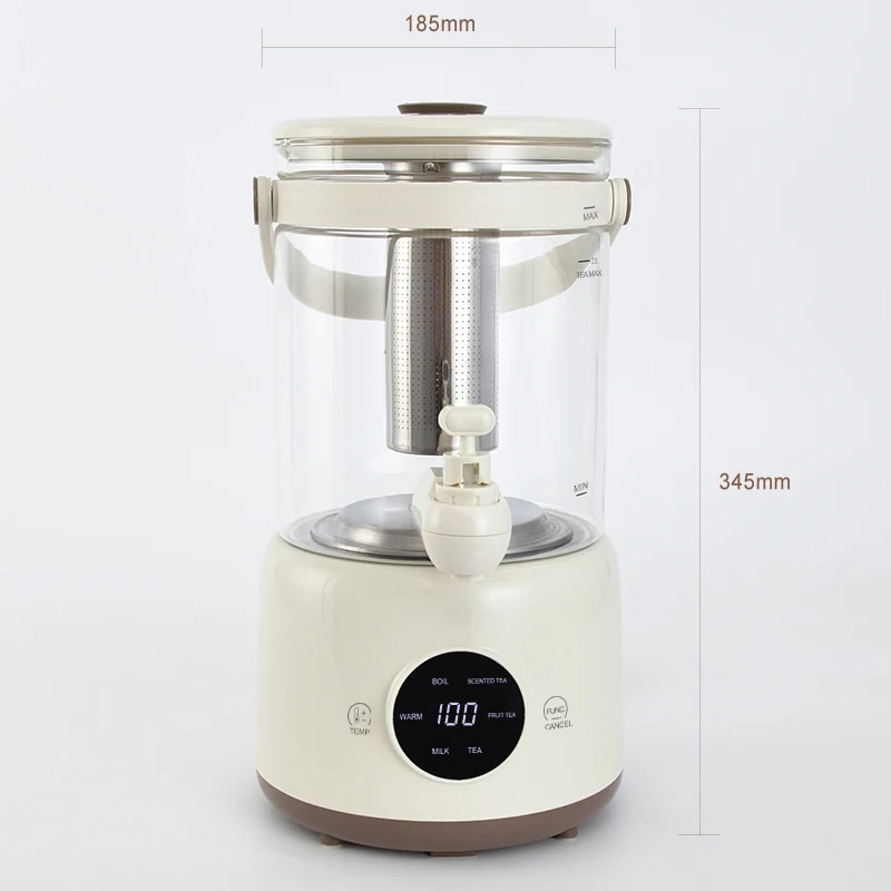 New Style 3L Adjustable Temperatures Faucet Digital Glass Electric Tea Kettle Pot