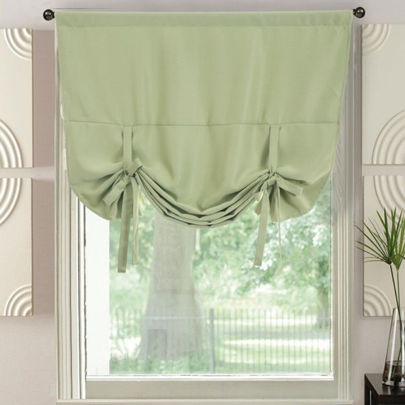 Plain and No Screen Roman Blinds