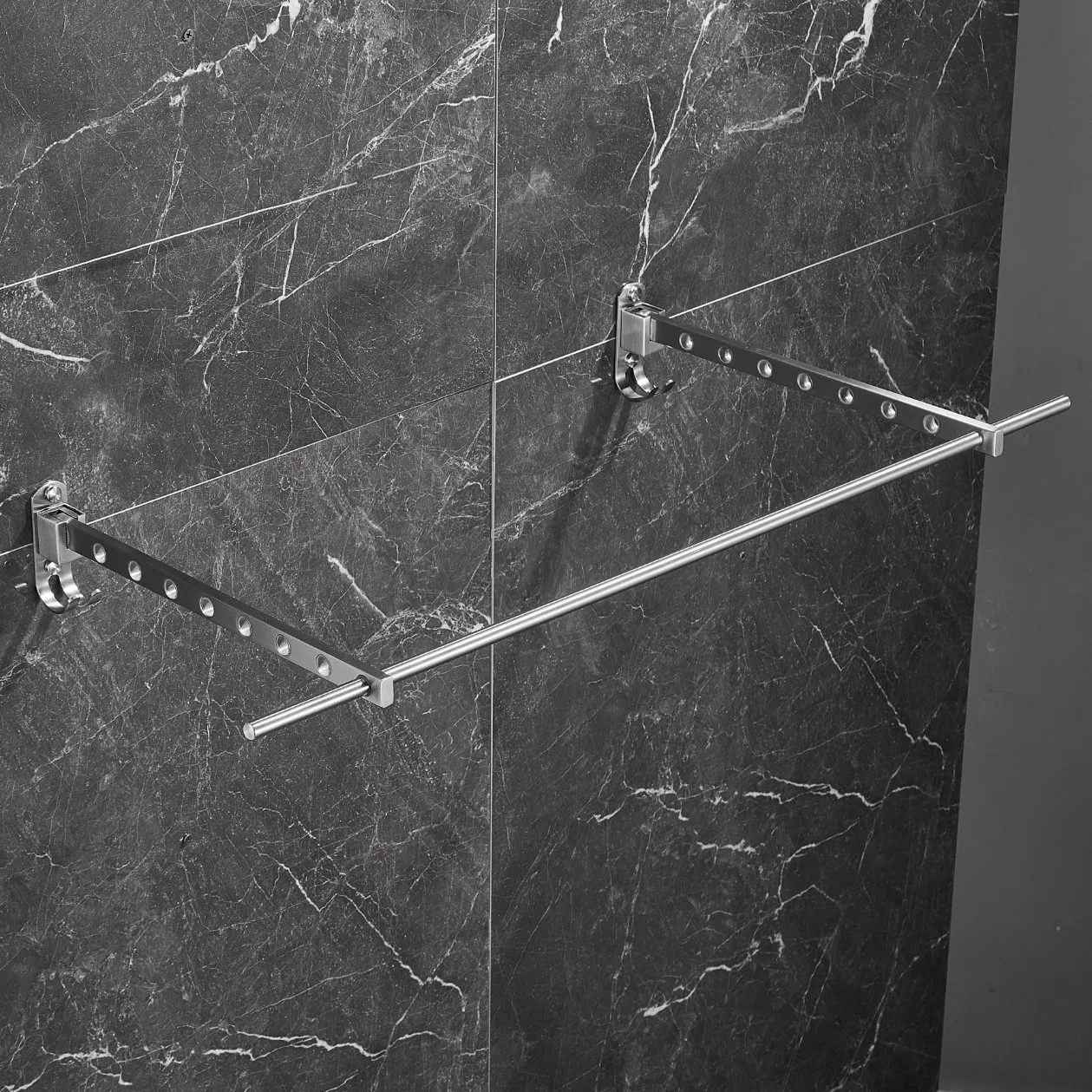 Foldable Wall Mounted Stainless Steel Clothes Drying Rack