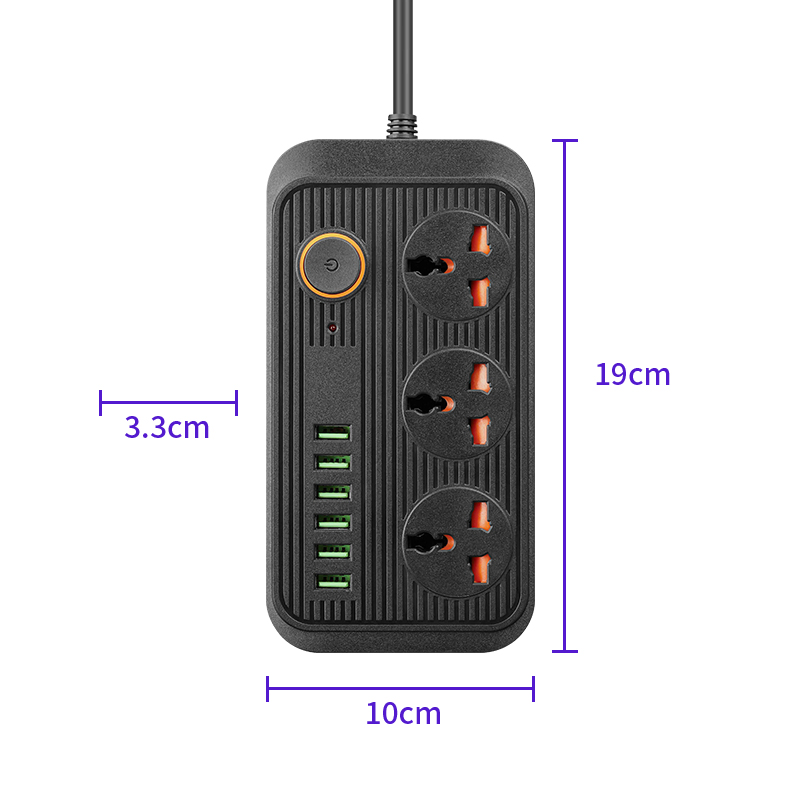 High Power Extension Board Socket Universal USB Charger Commercial Electronic Office