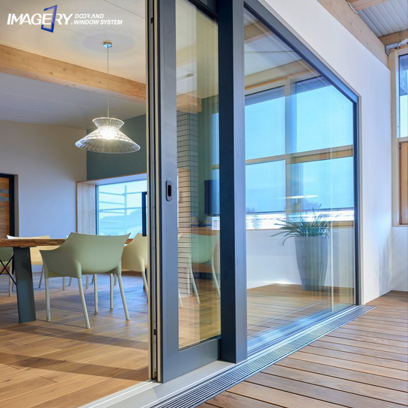 Modern Design Soundproof Full Sealed Aluminum Sliding Glass Door Aluminium Door
