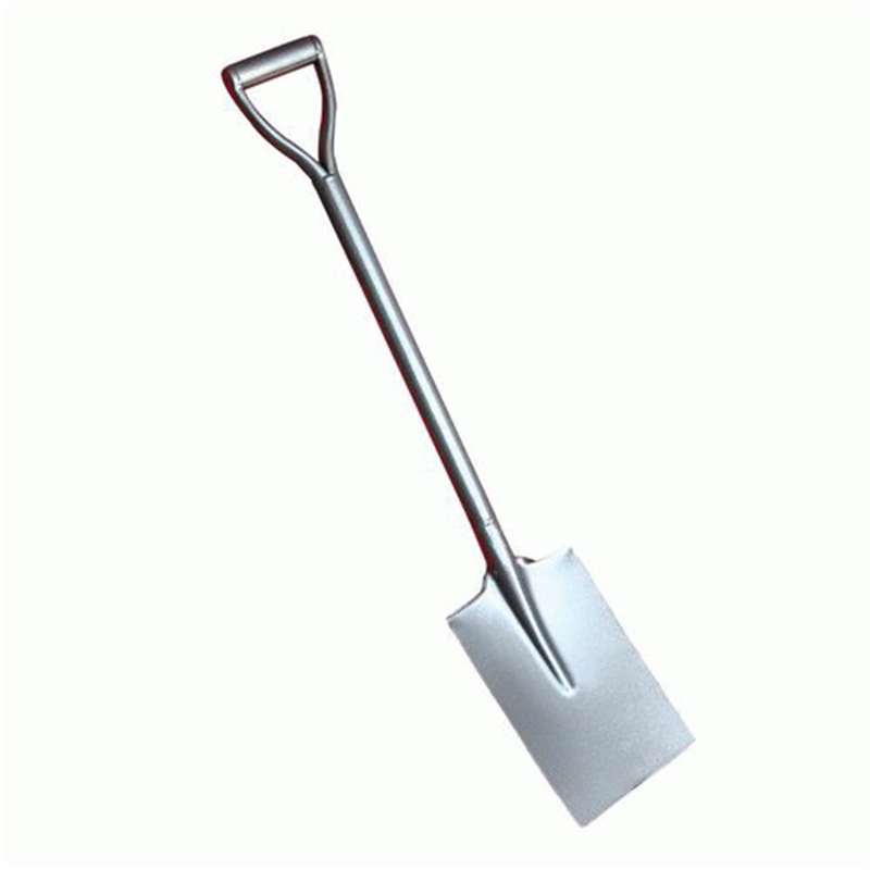 Rust-Proof All Steel Gardening Hand Tools Polished Square Spade Shovel