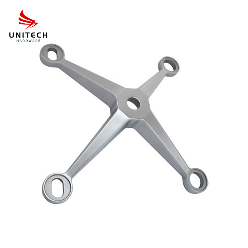 Stainless Steel Glass Spider Fitting Universal Joint Glass Curtain Wall Railing Connector