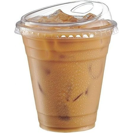 12 Oz Pet PLA Factory Custom Plastic Cups Crystal Clear Plastic Cups with Strawless SIP Lids