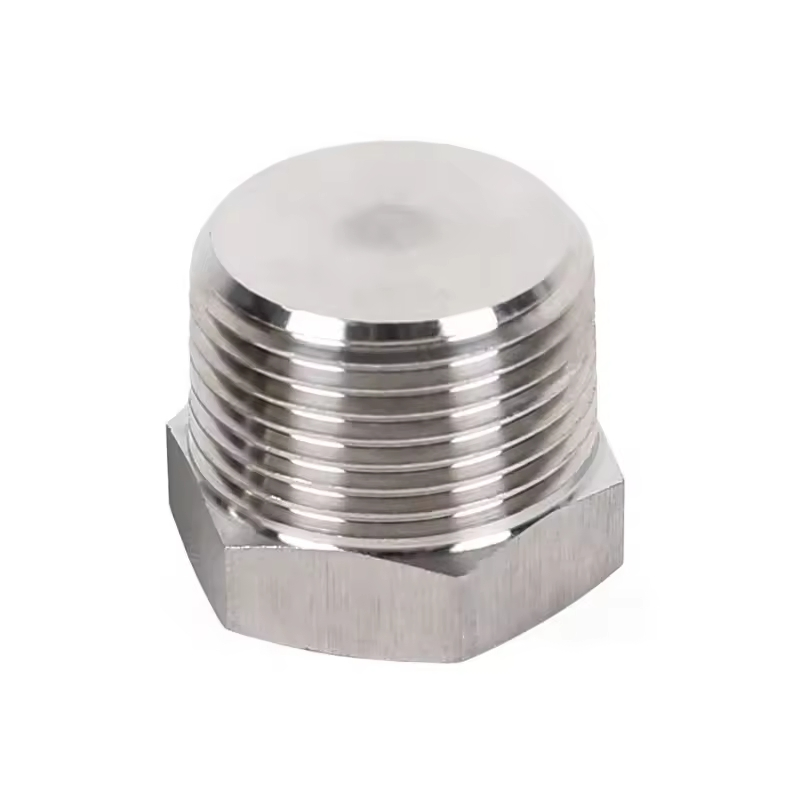 Stainless Steel 3/8" Thickened Plug NPT External Thread Hex Male Thread Plug