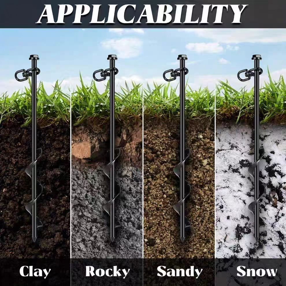 Винтовой якорь-анкер для грунта, усиленный