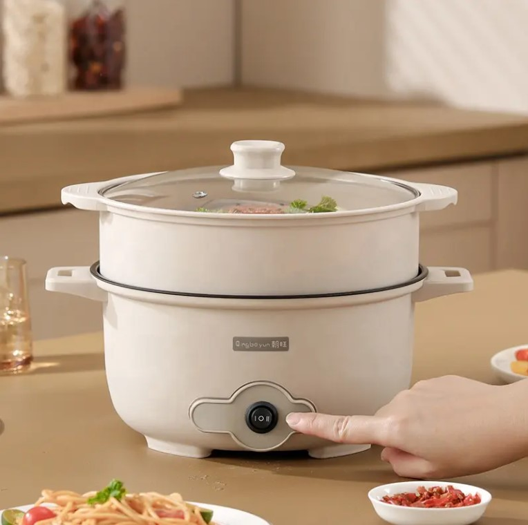 Electric Hot Pot Cooking Household Multi-Functional Mini Electric Hot Pot Household Multipurpose Electric Cooking Pot