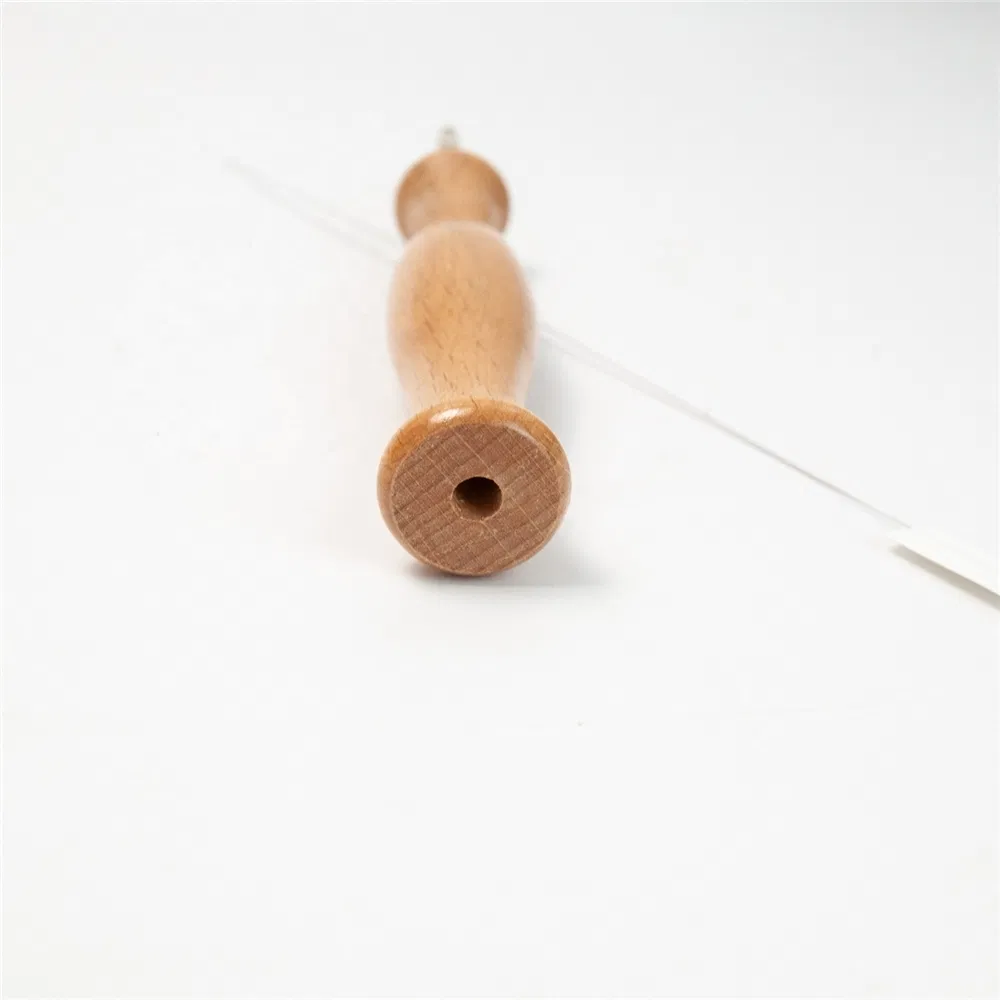Wooden Handle Punch Needle Rug Hooking Tool 5mm
