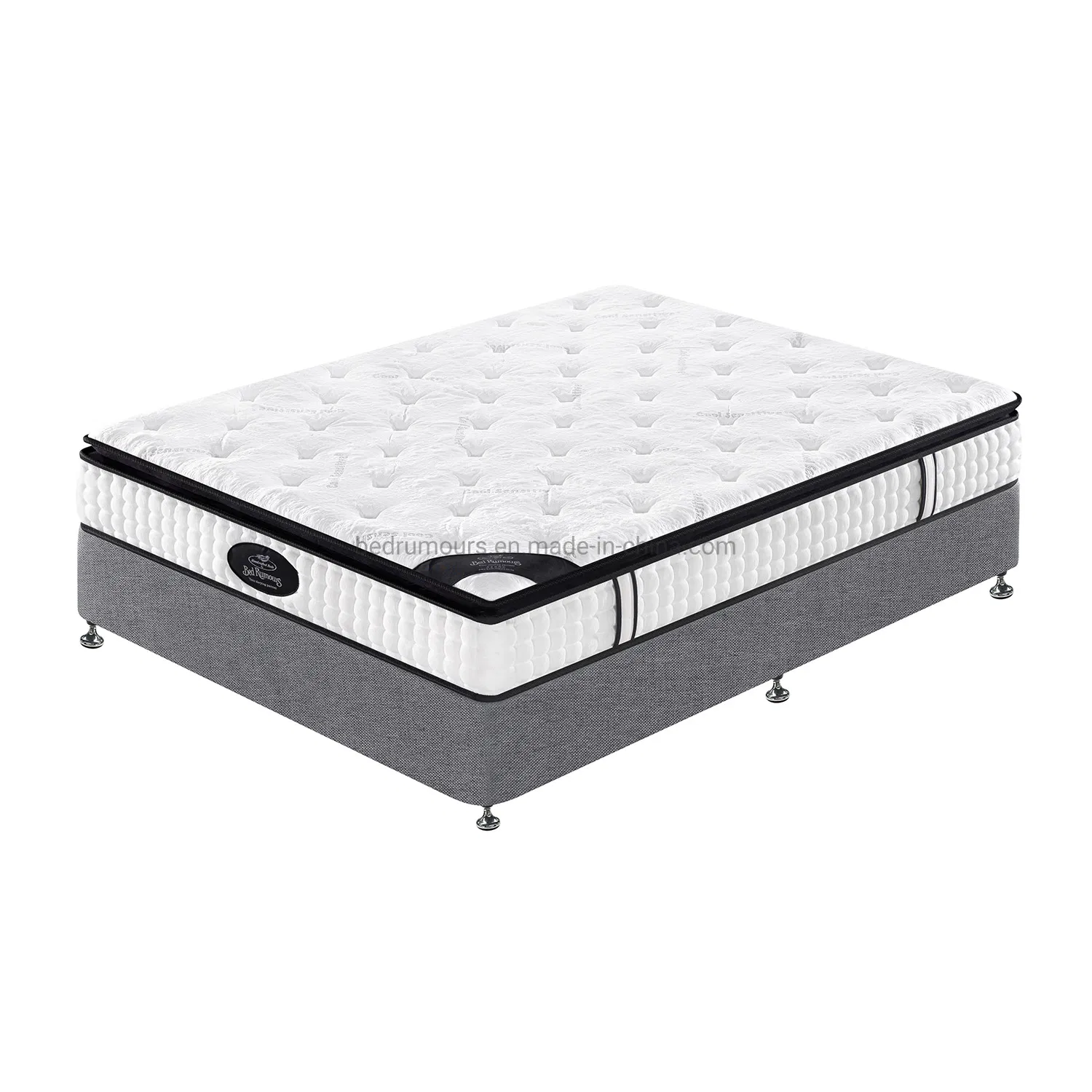 OEM/ODM Hotel Bedroom Foam Mattress for King Size Double Wall Bed Pocket Spring Made of Memory Latex Mattress