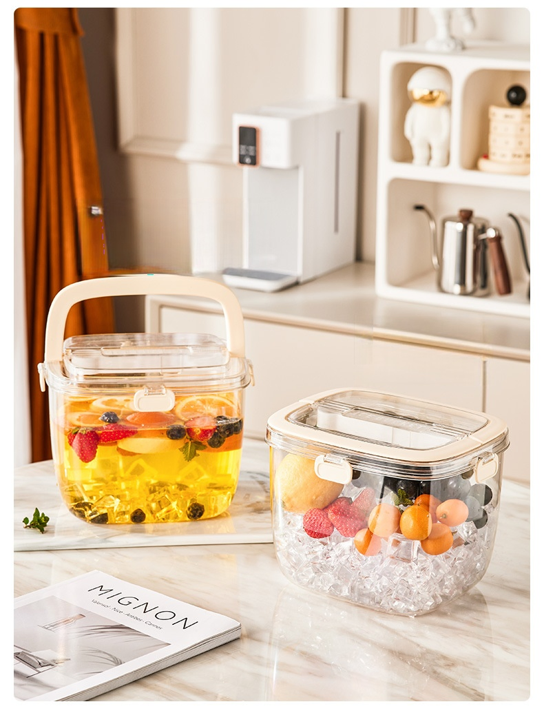 Portable Sealed Beverage Ice Bucket