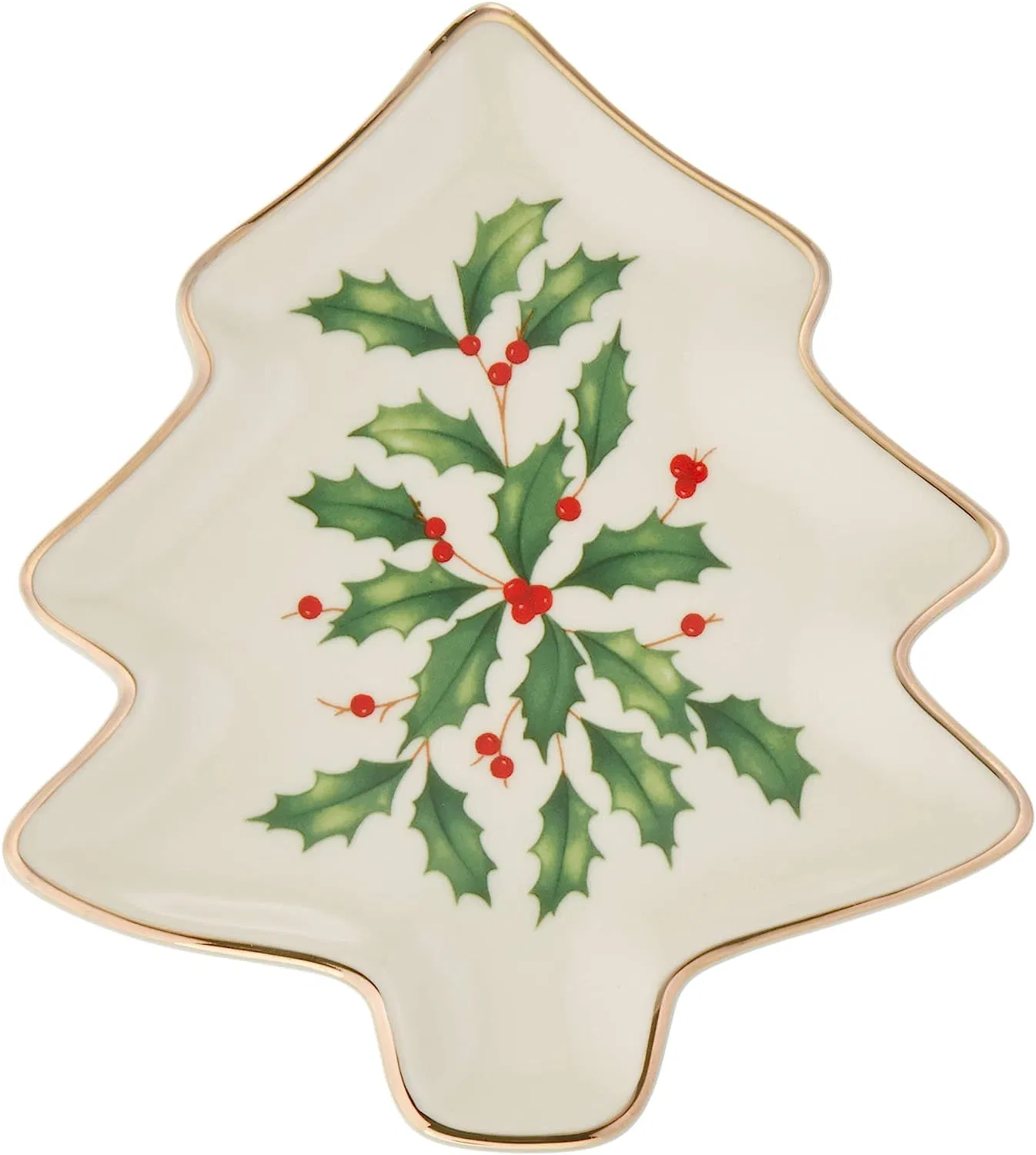Christmas Tree Shaped Ceramic Divided Snack Tray Appetizer Plate Dessert Plates for Party