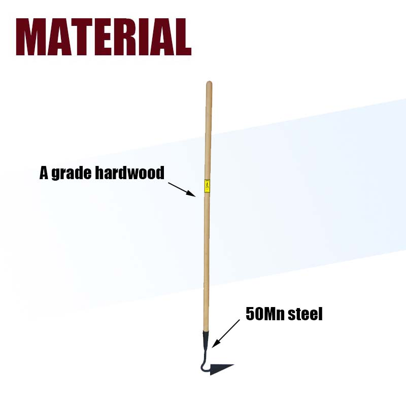 Long Wooden Handle Hardware Tool Steel Garden Farming Digging Hoe