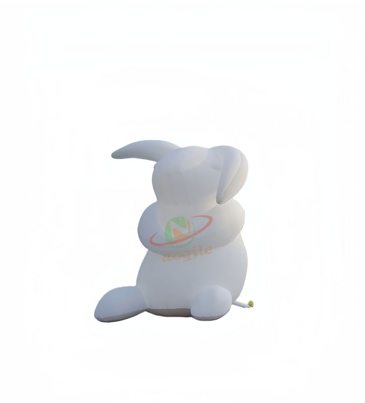 Custom Easter Bunny Decoration White Inflatable Rabbit, Inflatable Rabbit Mascot for Event Decor Advertising