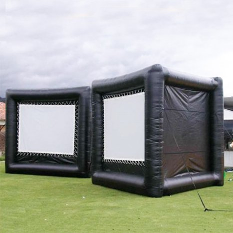 Outdoor Oxford PVC Material Rear Projection Inflatable Movie Screen for Children's Party
