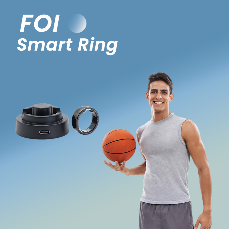 Wearable Technology Products Intelligent Gadgets Titanium Monitor Heart Rate Variability Blood Sugar Sensor Ring Smart