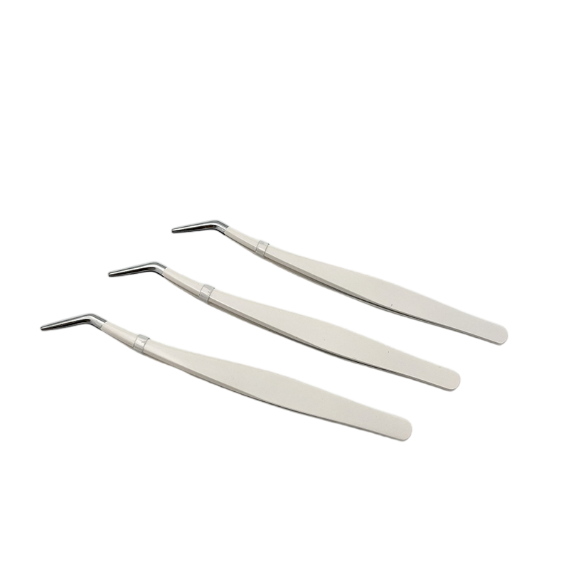 Custom Made Non-Deformation Curved Lash Tweezer Durable Stainless Steel Eyebrow Tweezer