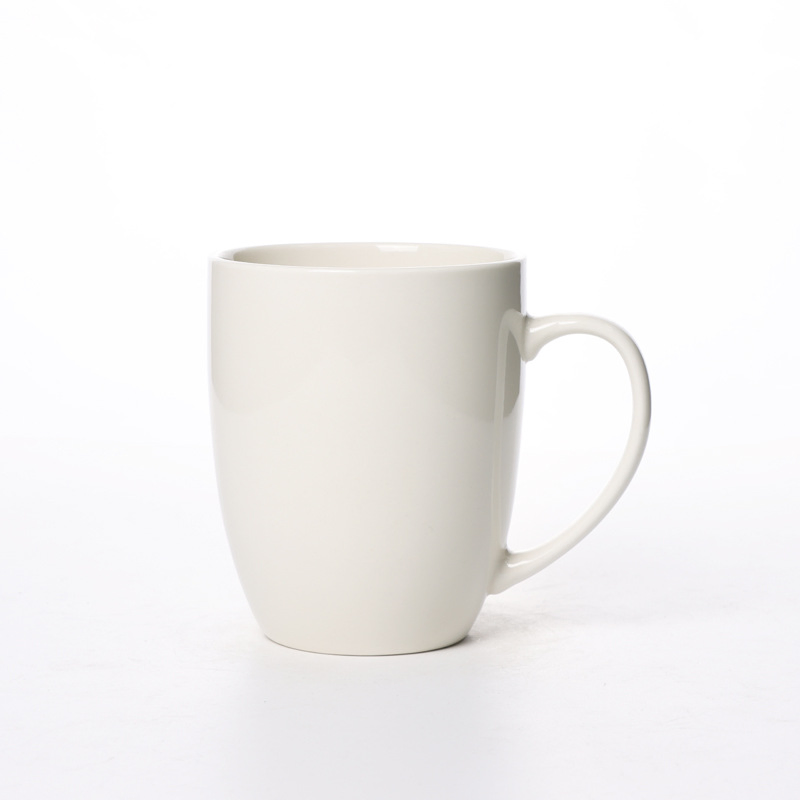 Customizable Color Logo Large Capacity Creamy Ceramic Coffee Mug