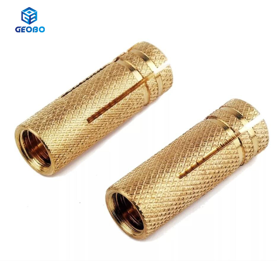 Brass Drop in Bolt Sleeve Expansion Wall Anchor Masonry Concrete
