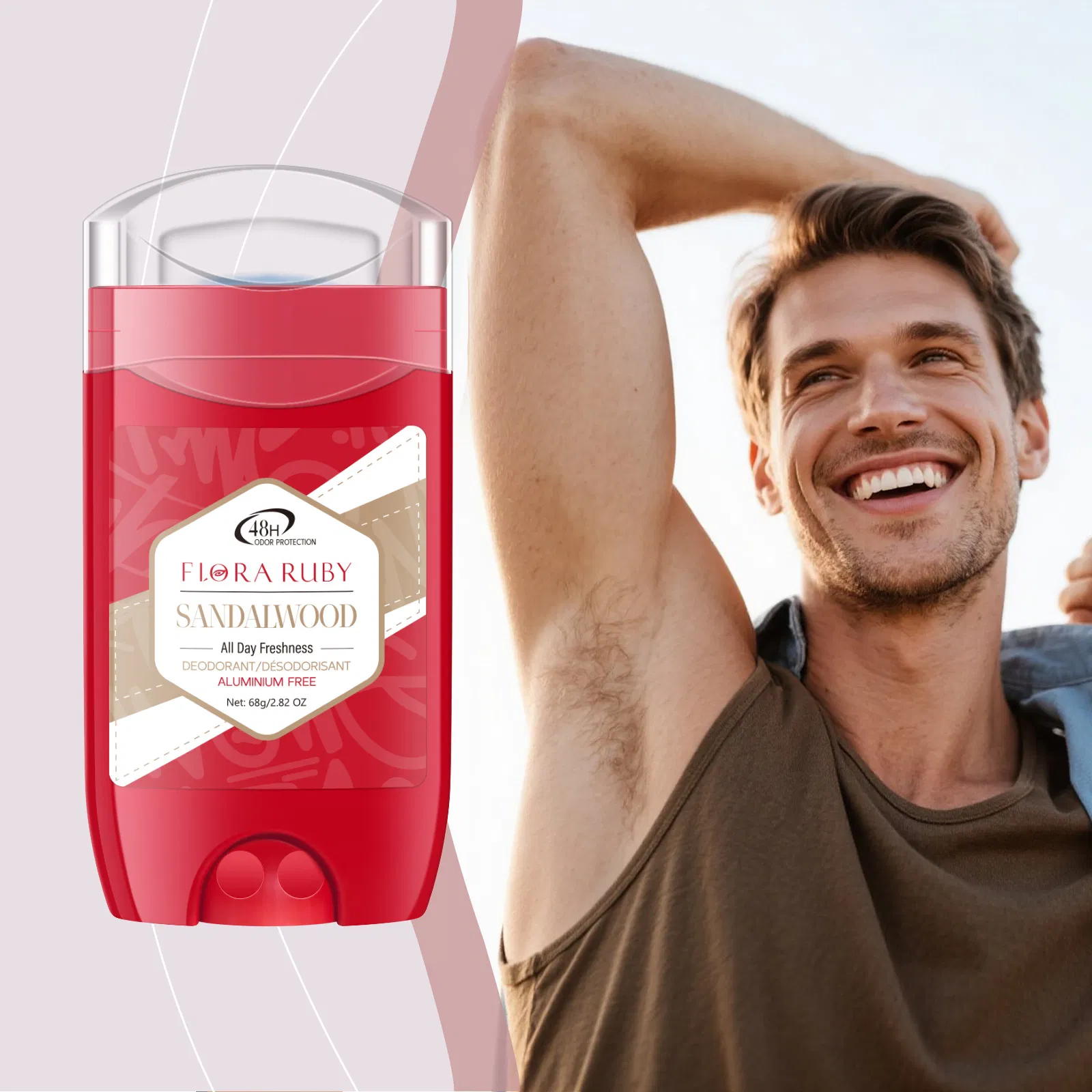 Refreshing Organic Deodorant with Gentle Hypoallergenic Pearl Beads