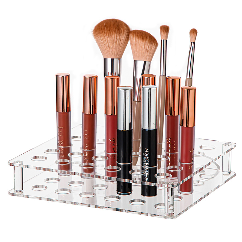 30-Grid Thickened Acrylic Makeup Organizer Shelf