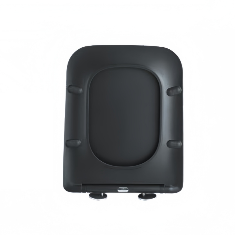 Jx068 Soft Close Design UF Matte Black Seat Toilet Coverer