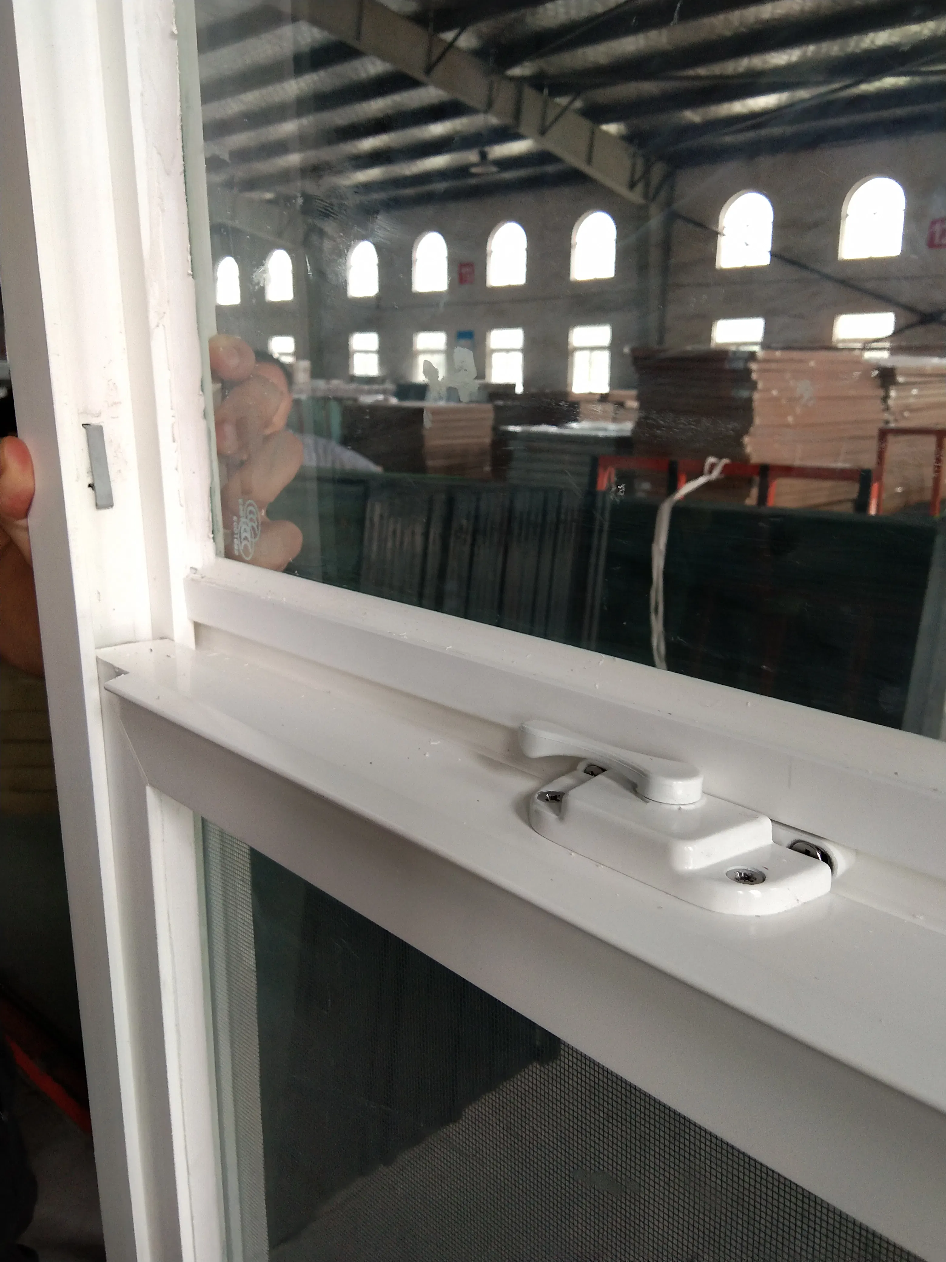 American Resistant Nfrc Insulation Approved Vinyl Double Hung Customized Size PVC UPVC Sliding Windows