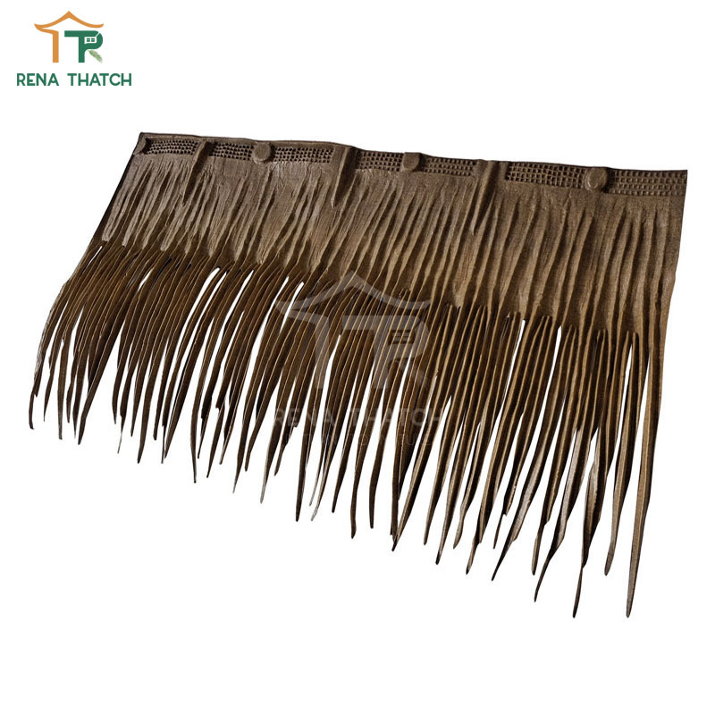 Plastic Fireproof Artificial HDPE Synthetic Palm Panel Palapa Viva Palm Artificial