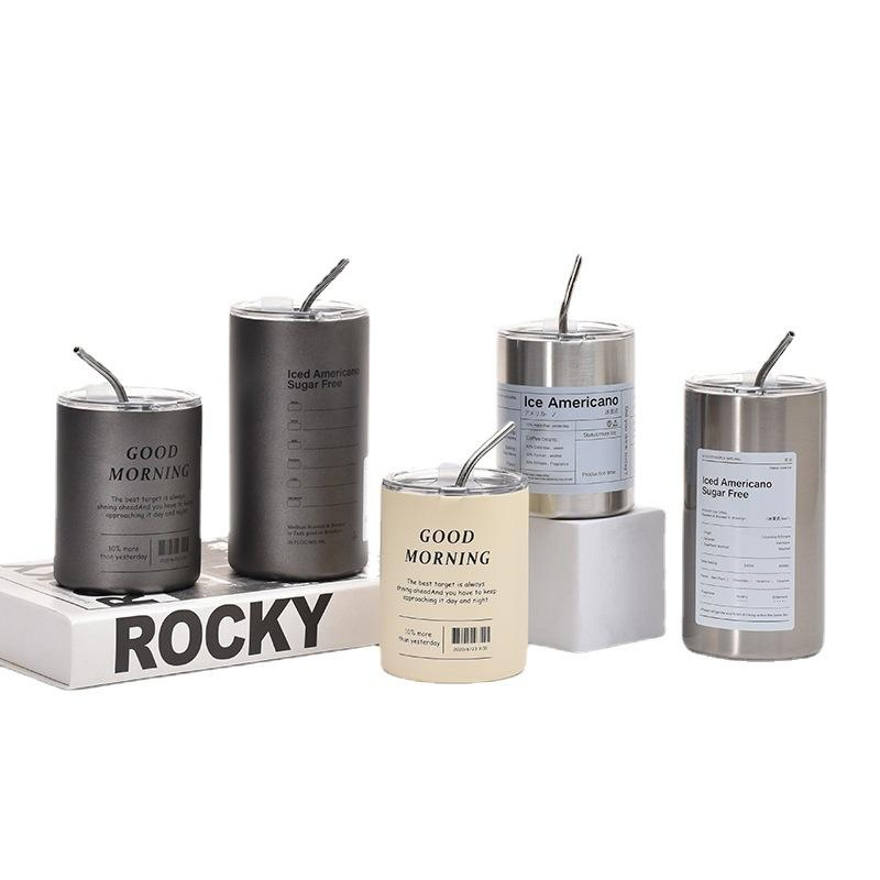 Double Wall Insulated Travel Tumbler with Custom Logo Lid and Straw for Hot Cold Beverages on The Go