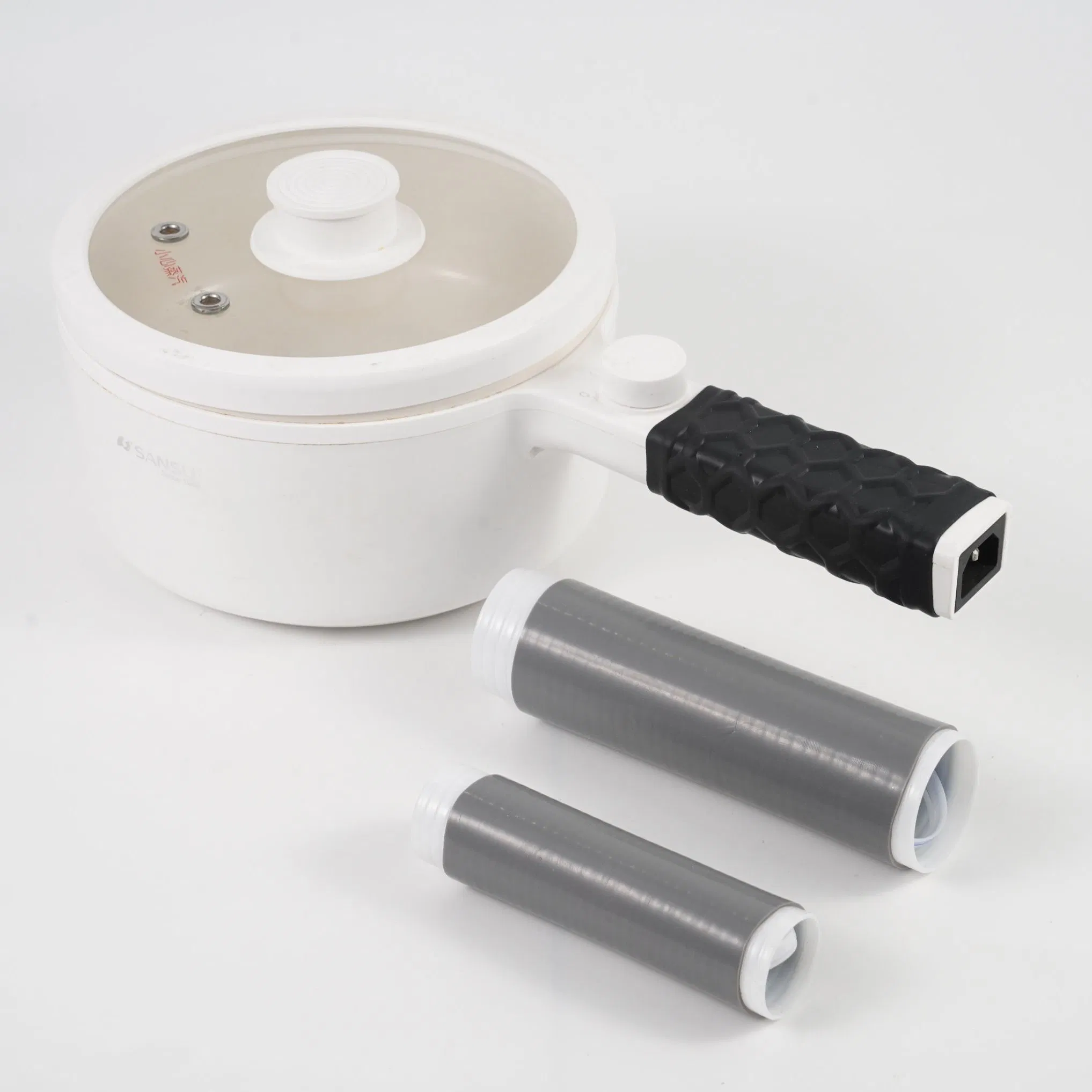 Heat-Resistant Rubber Handle Grip Tube Anti-Slip Cold Shrink Sleeve for Pan Utensil, Handle
