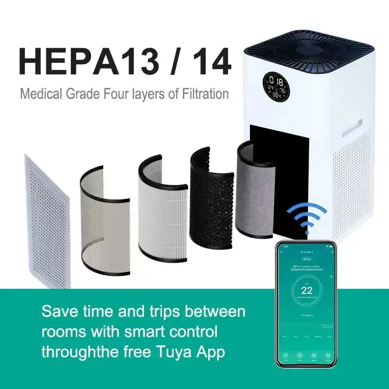 Compact Air Ionizer Purifier Home Featuring Air Purifier and Air Freshener Function