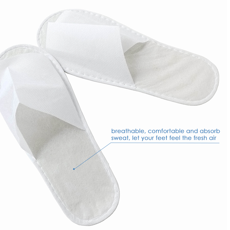 New Design Open Toe Pedicure Slipper Disposable Hotel Slippers