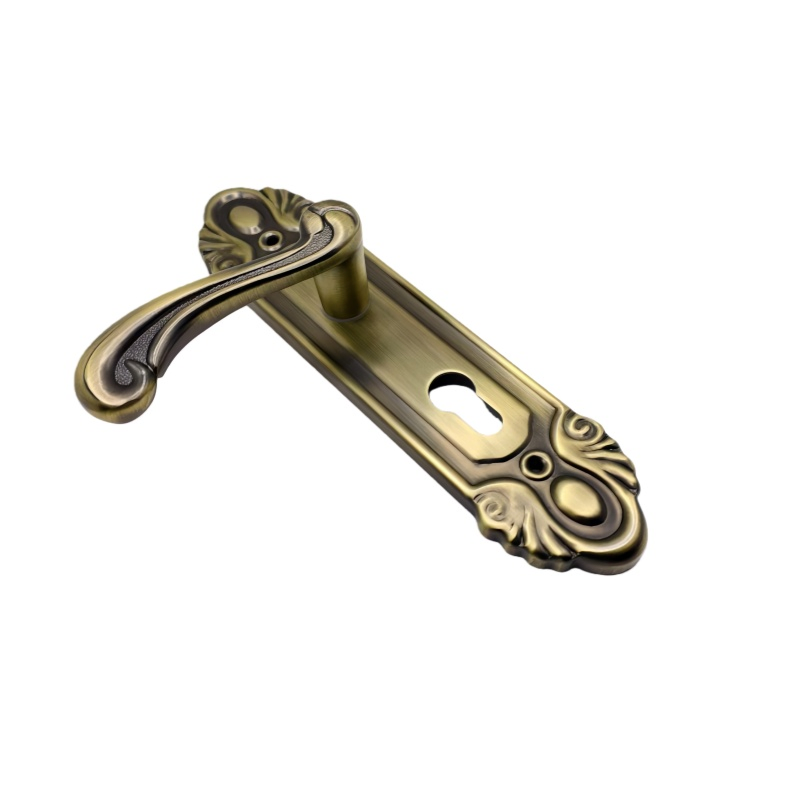 Door Accessories Hardwar Cheap Luxury Modern Style Bedroom Door Lock Metal Lever Handles Furniture Aluminium Alloy Door Handle for Interior Doors Plastic Handle
