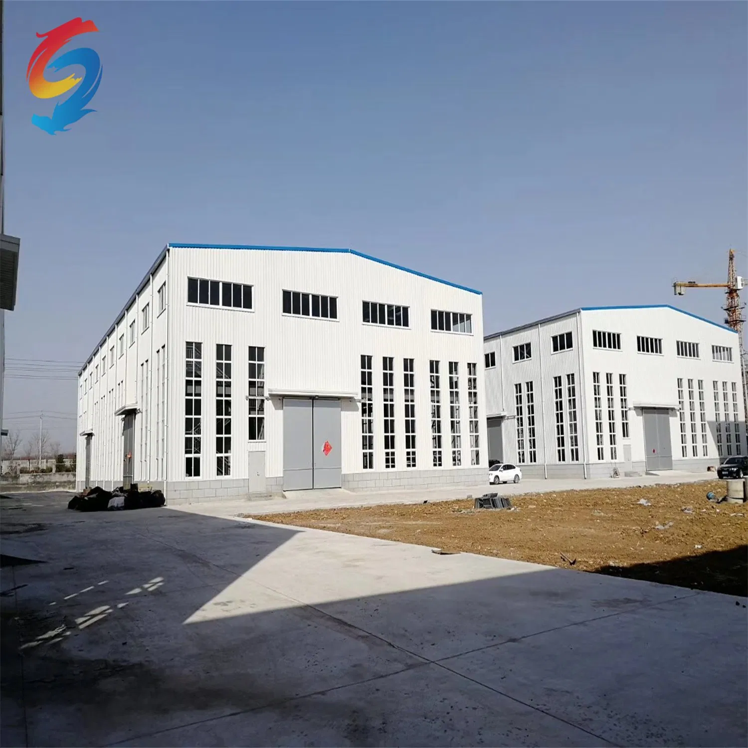 Prefabricated Steel Structure Warehouse Automotive Repair Maintenance Workshop for Processing Plant