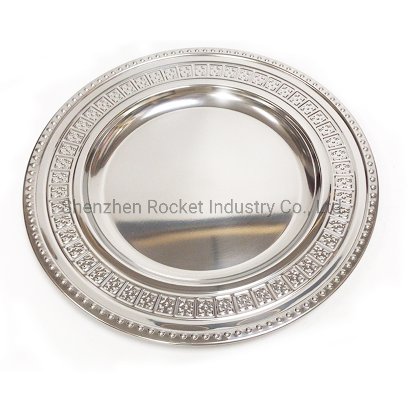 Made in China Cheap Stainless Steel Home Use Round Tray