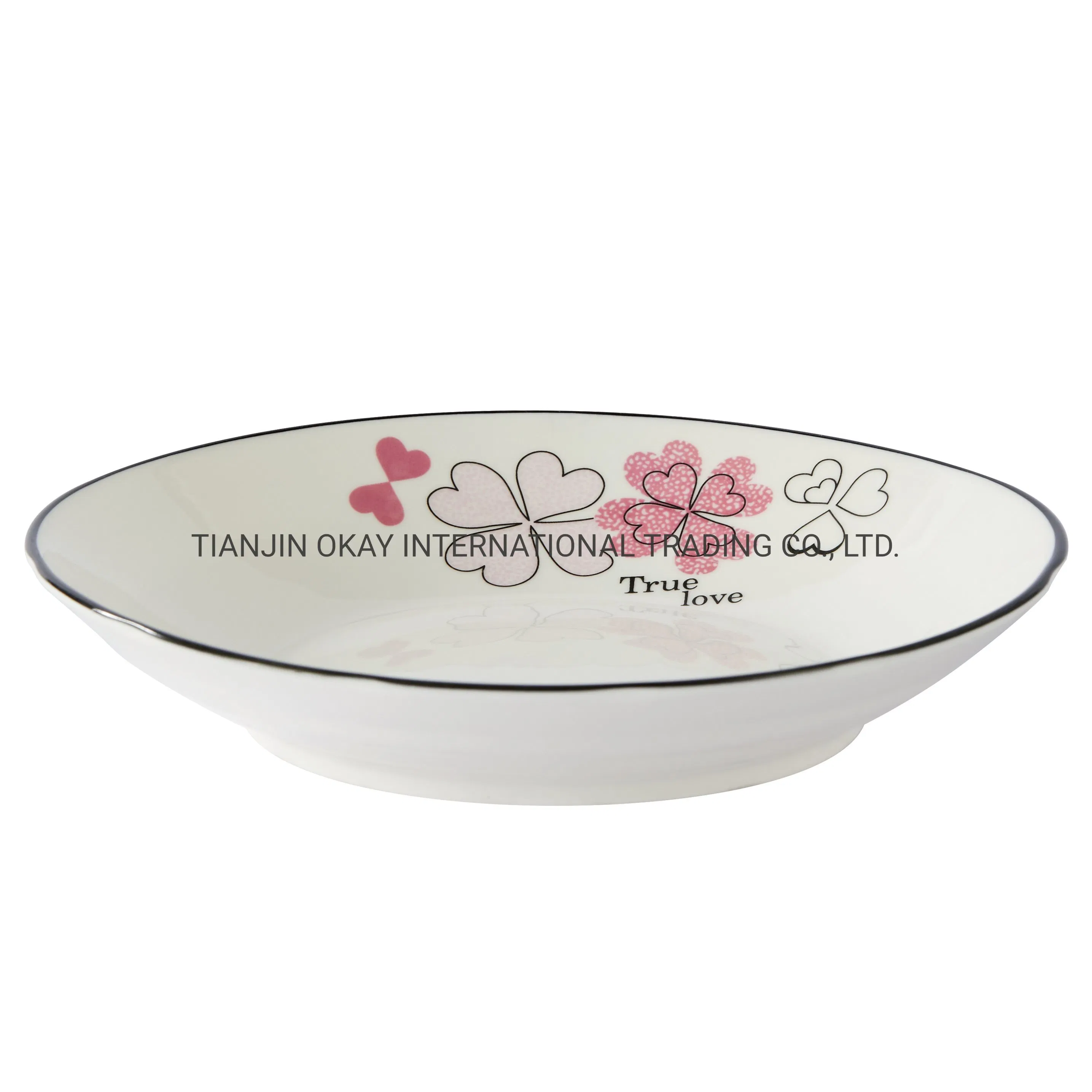 New Design Dinner Set of Dishes Ceramic Plate Colored Glazed Ceramic Stoneware Dinner Plates Wholesale