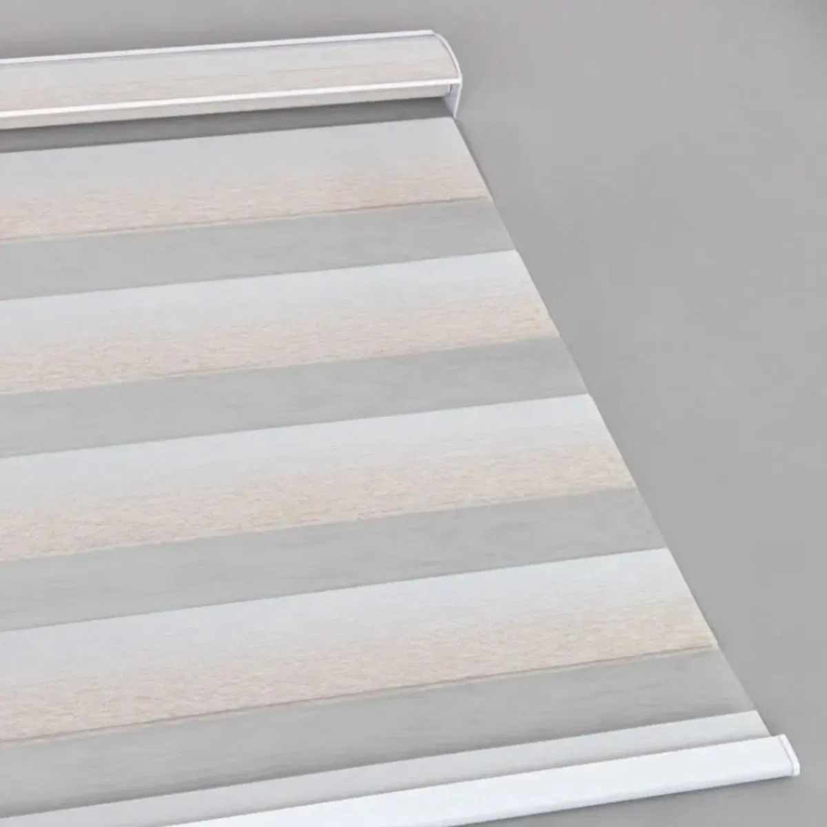Custom Double Layer Blackout Gradient Color Zebra Shades Blinds for French Window