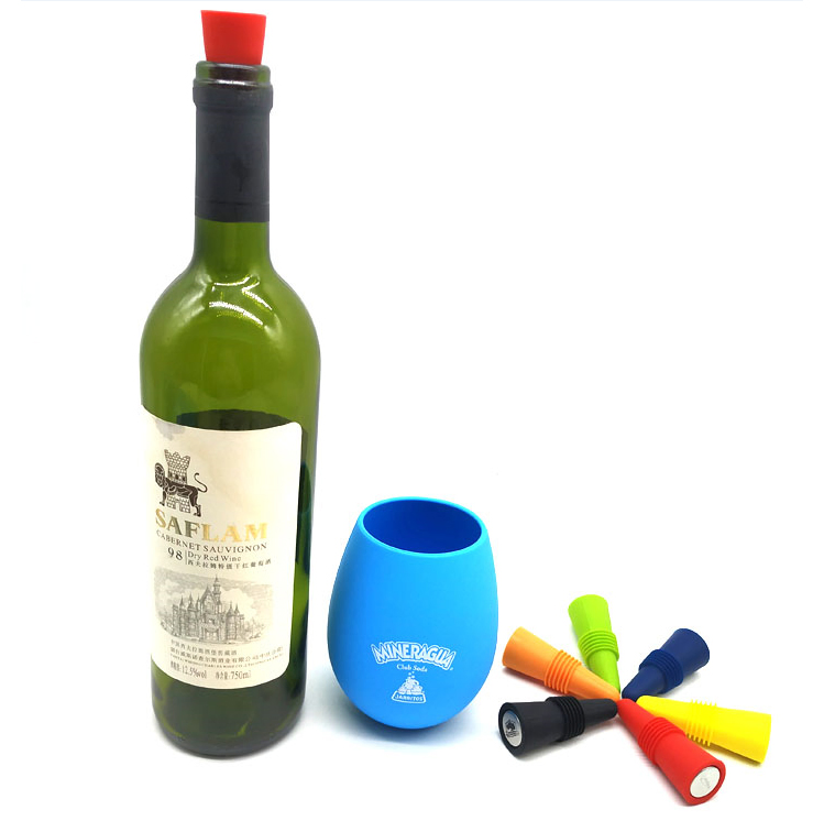 12oz Unbreakable Silicone Wine Glasses Stemless Wine Cups Water Cup