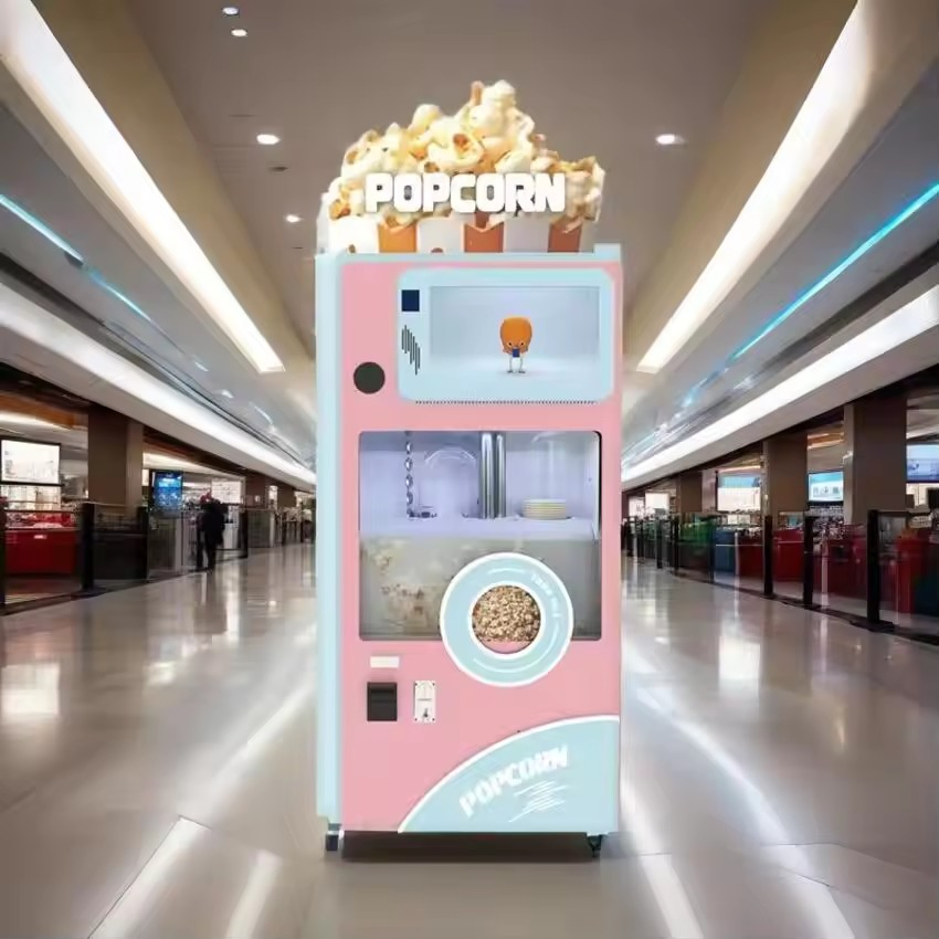 Automatic Hot Air Fully Popcorn Vending Machine Coin-Operated Flavored Popcorn Maker Buy Shape Product
