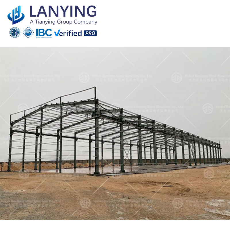 China Steel Prefabricated Warehouse Steel Frame for Warehouse with Insulated Panels