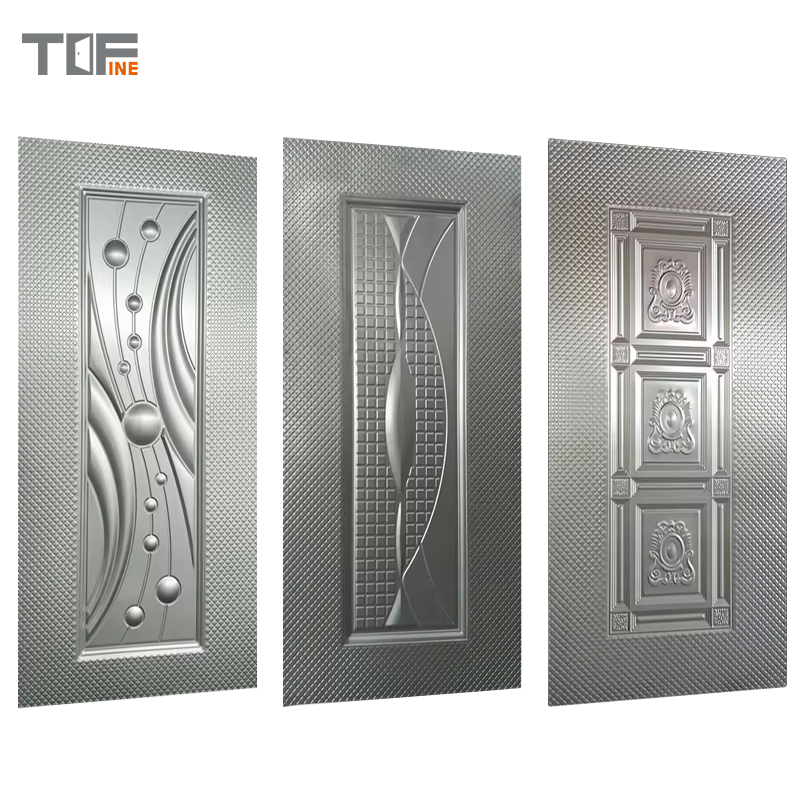 China Factory Wholesale Steel Door Skin Stamped Embossed Steel Sheet