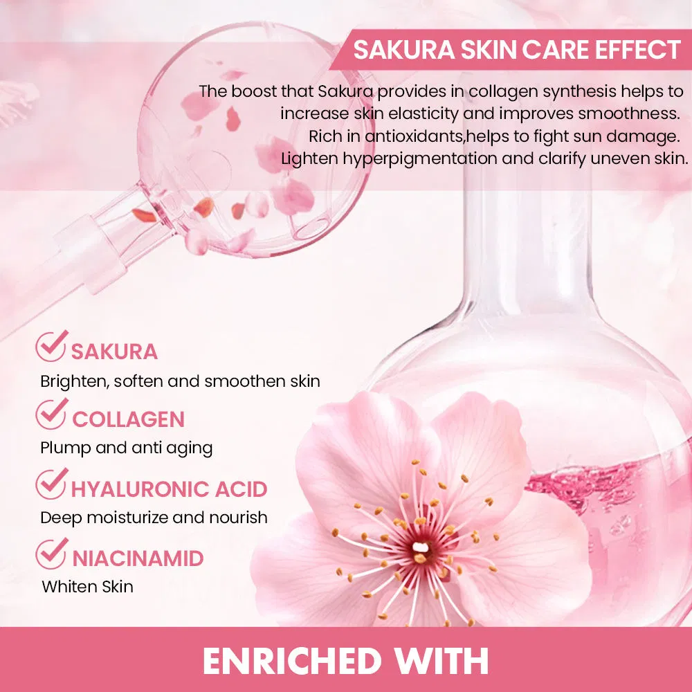 Sakura Face Toner Brightening Glow Hydrating Shrinking Pores