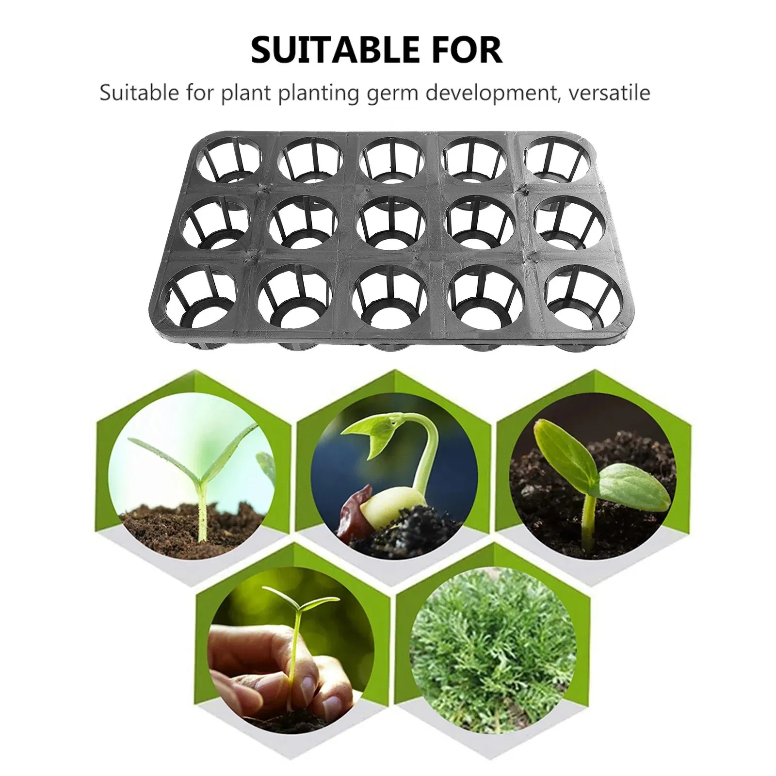 5PCS Phalaenopsis Tray Plant Germination Trays Planter Fruits Sowing Supply Garden Planting Nursery Greenhouse Plates Plastic Tray