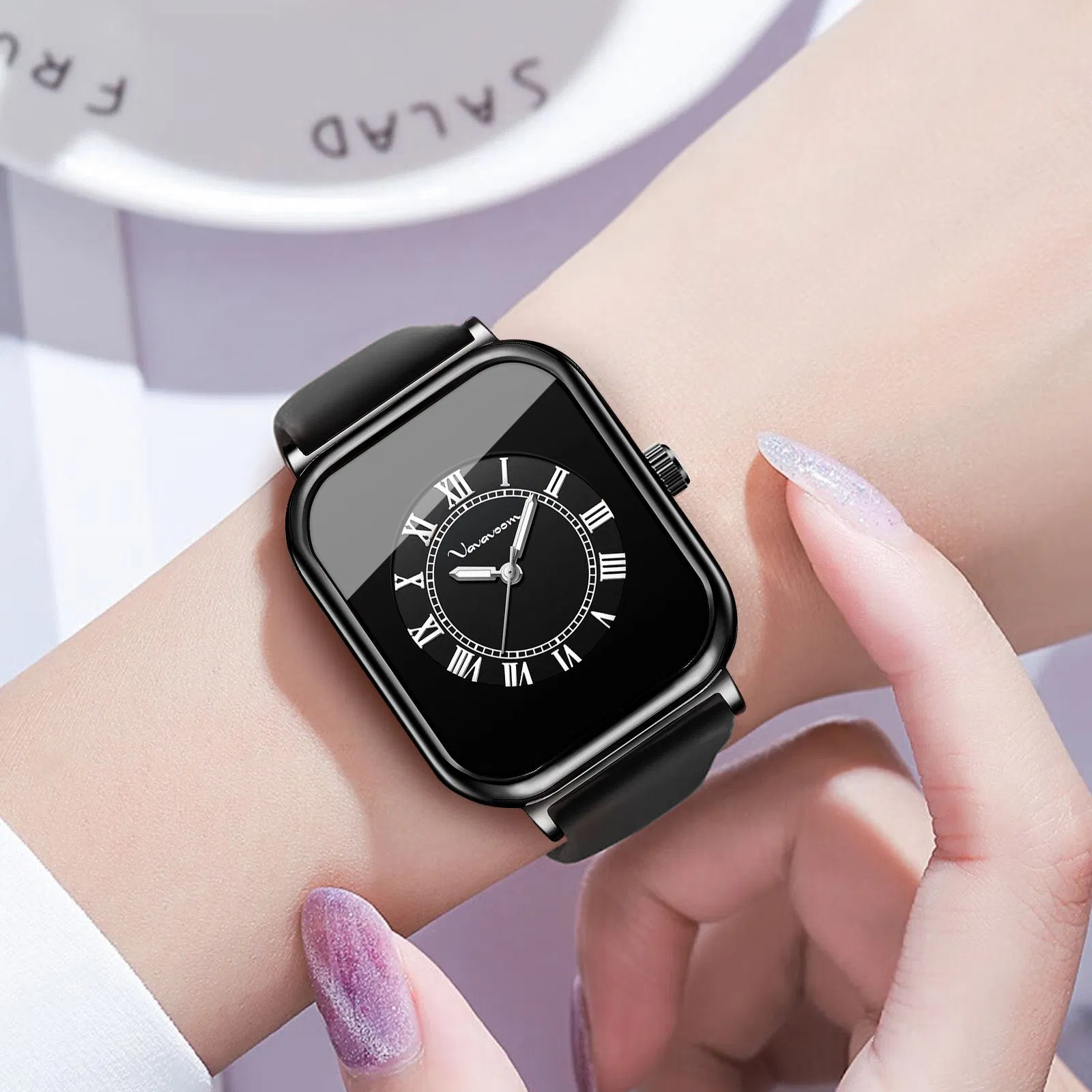 Silicone Band Fashionable Design Causal Luminous Women's Quartz Watch