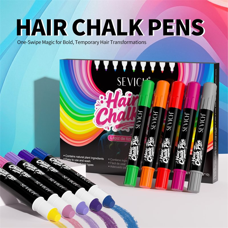 OEM Hair Chalk Washable Women Fashion Styling Temporary Hair Dye Chalk Fresh Fragrance Portable Hair Color Pen