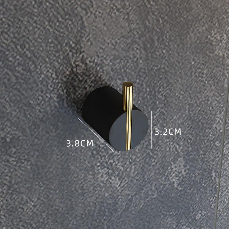 Крючок для полотенец настенный круглый Black Gold